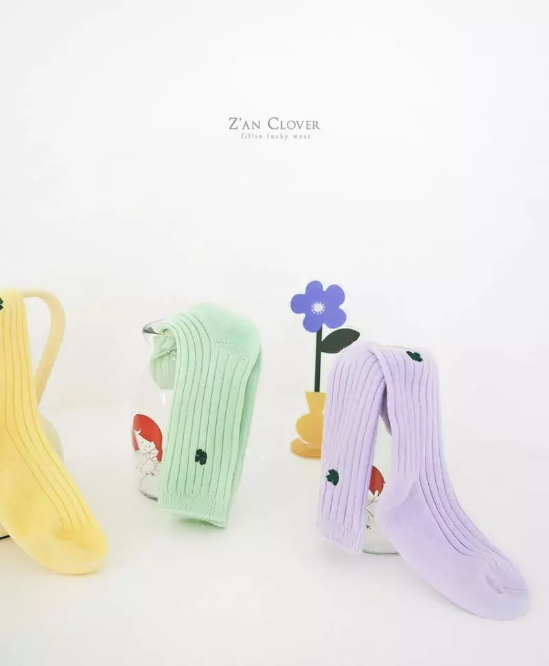 Zan Clover - Korean Children Fashion - #discoveringself - Ice Clover Socks  - 3