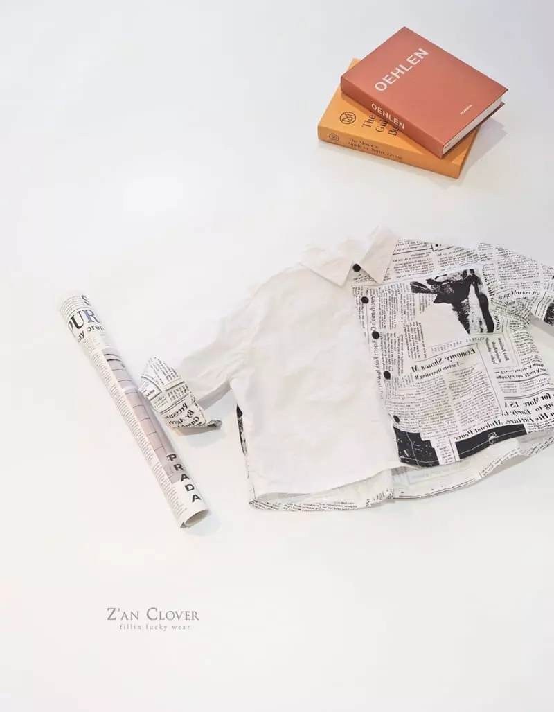 Zan Clover - Korean Children Fashion - #discoveringself - Magazine Shirt