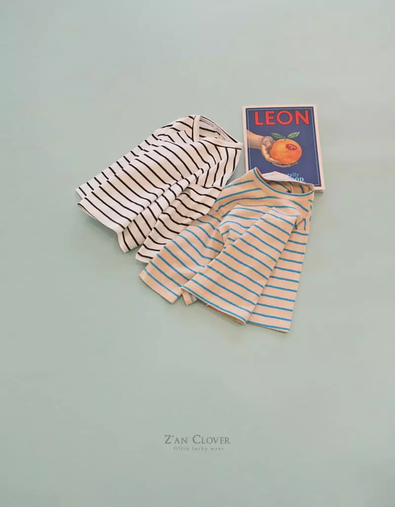 Zan Clover - Korean Children Fashion - #discoveringself - Strips Tee - 8