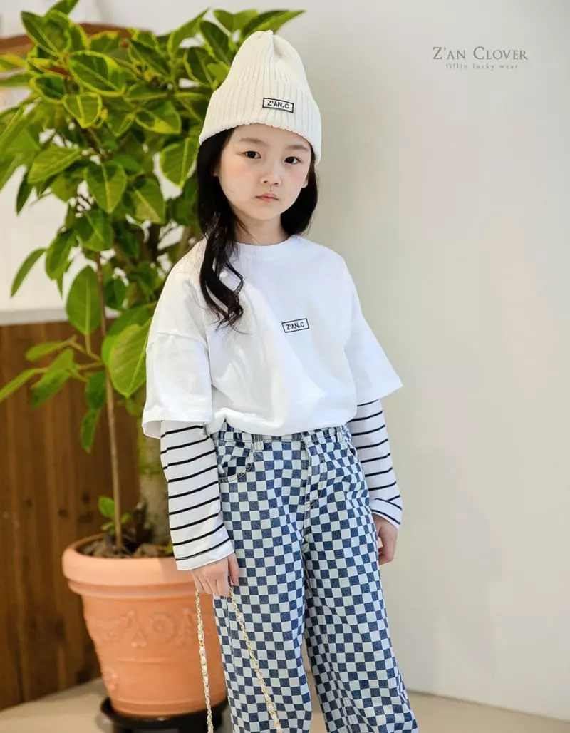 Zan Clover - Korean Children Fashion - #fashionkids - Checker Jeans - 11