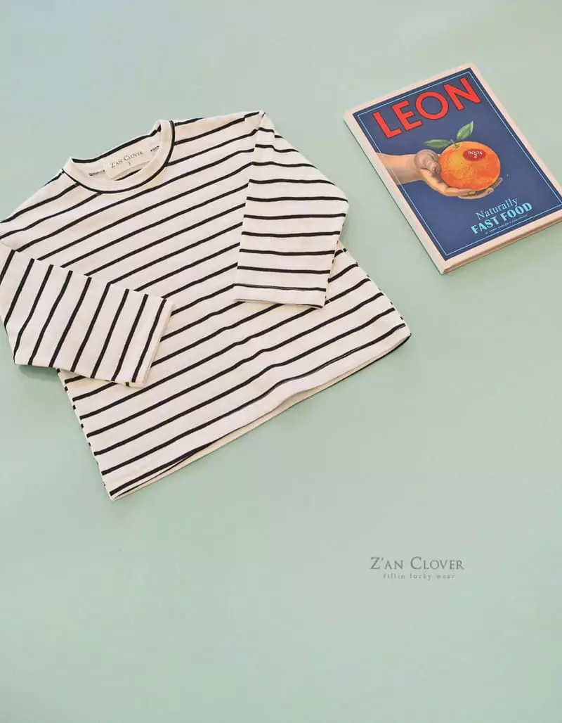 Zan Clover - Korean Children Fashion - #fashionkids - Strips Tee - 9