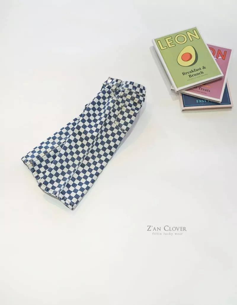Zan Clover - Korean Children Fashion - #kidsshorts - Checker Jeans - 12
