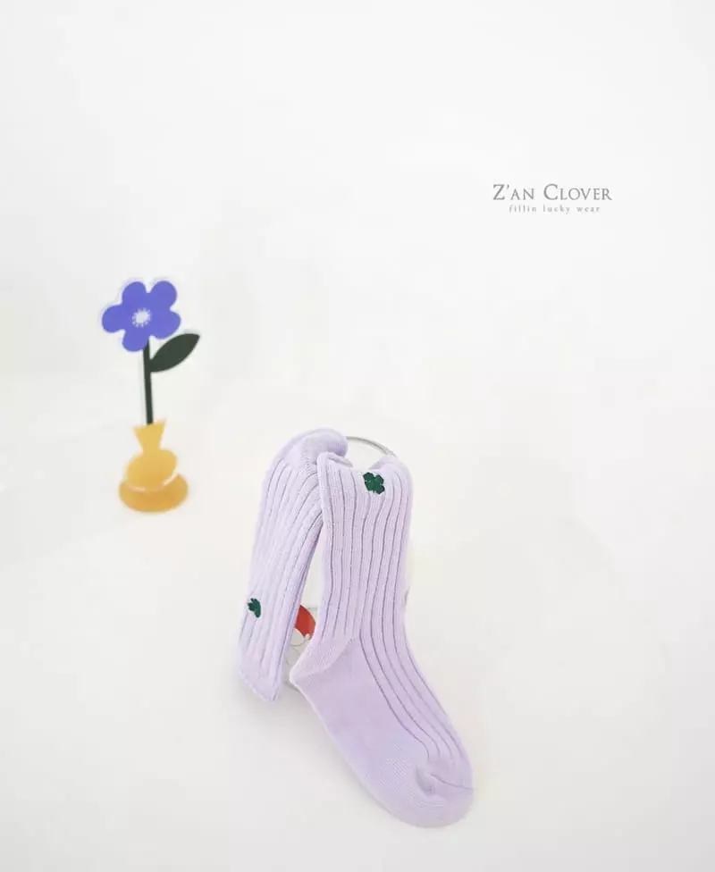 Zan Clover - Korean Children Fashion - #kidsshorts - Ice Clover Socks  - 5
