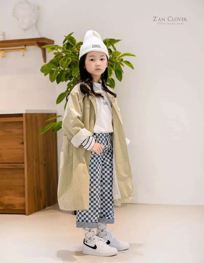 Zan Clover - Korean Children Fashion - #kidsstore - Basic Long Trench  - 5
