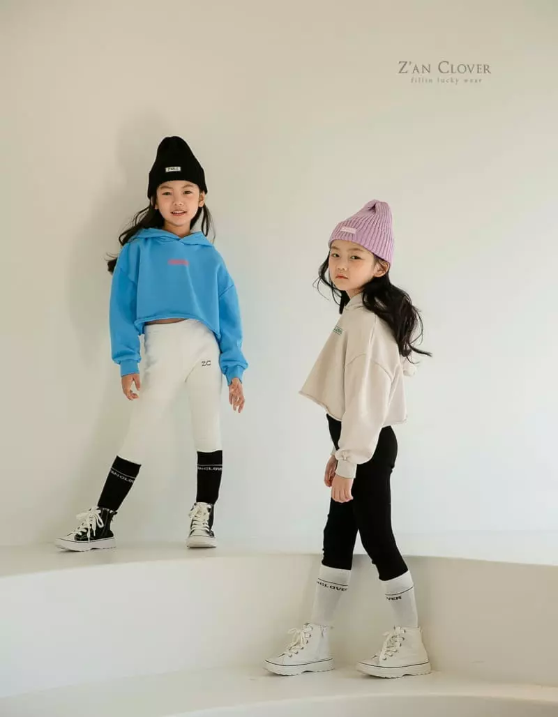 Zan Clover - Korean Children Fashion - #kidsstore - Crop Hoody