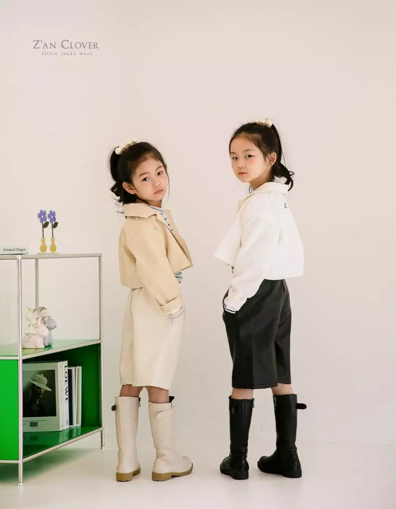 Zan Clover - Korean Children Fashion - #kidzfashiontrend - Leather Shorts - 8
