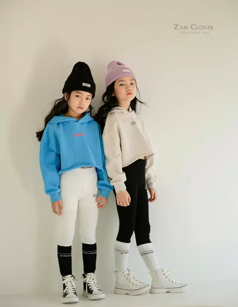 Zan Clover - Korean Children Fashion - #kidzfashiontrend - Crop Hoody - 2