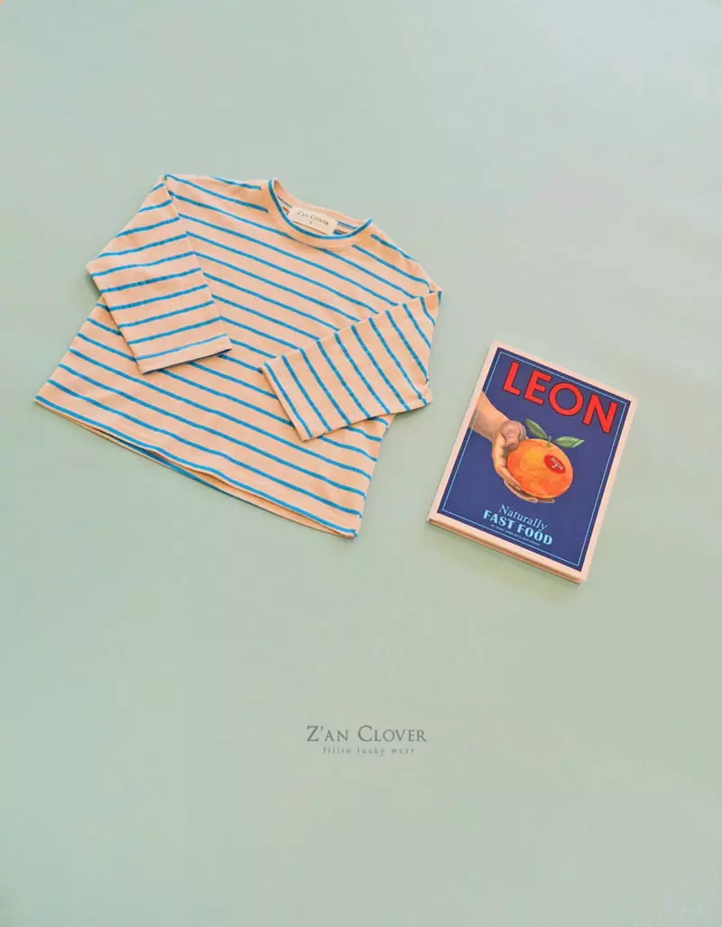 Zan Clover - Korean Children Fashion - #kidzfashiontrend - Strips Tee - 12