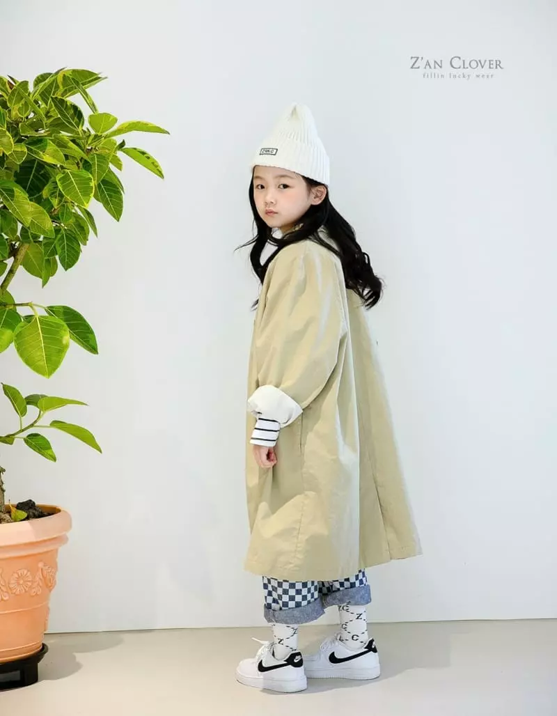 Zan Clover - Korean Children Fashion - #littlefashionista - Basic Long Trench  - 8