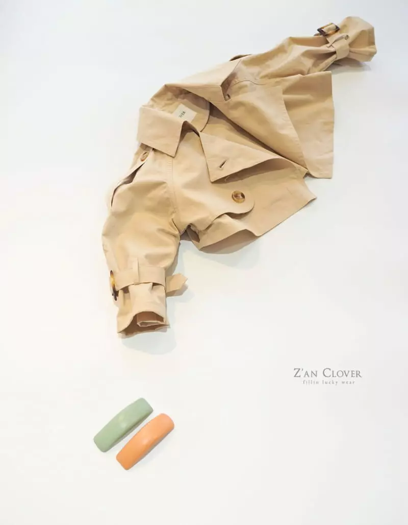 Zan Clover - Korean Children Fashion - #littlefashionista - Short Trench - 7