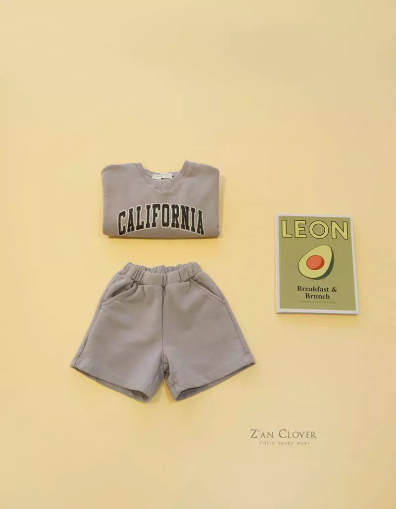Zan Clover - Korean Children Fashion - #Kfashion4kids - California Top Bottom  Set  - 4