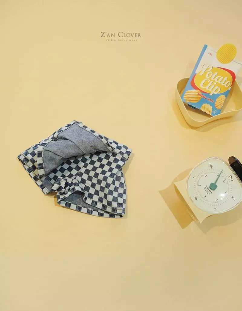 Zan Clover - Korean Children Fashion - #littlefashionista - Checker Wrap Pants - 12