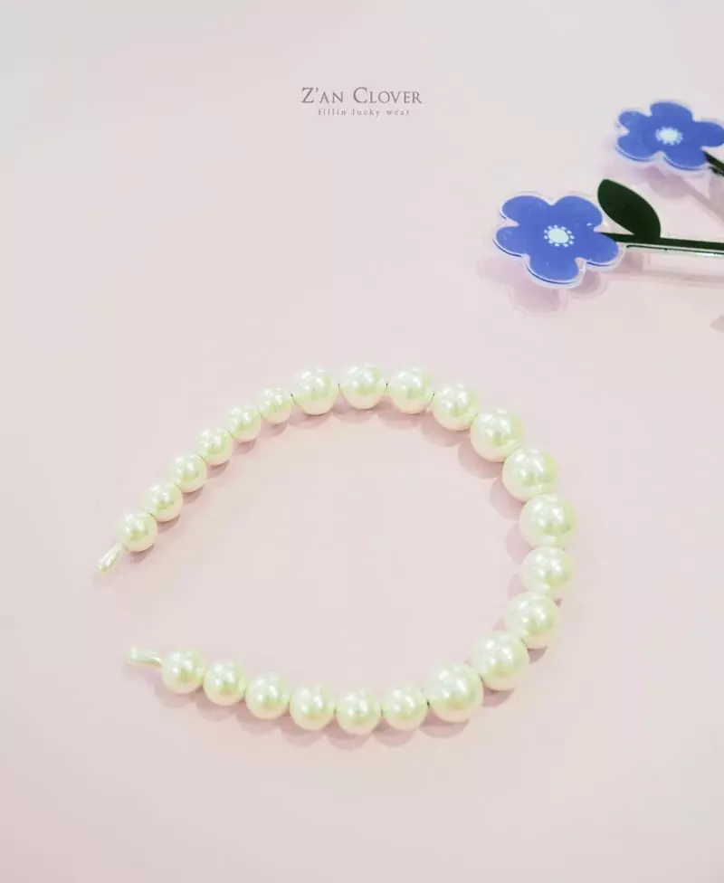 Zan Clover - Korean Children Fashion - #littlefashionista - Pearl Hairband - 2