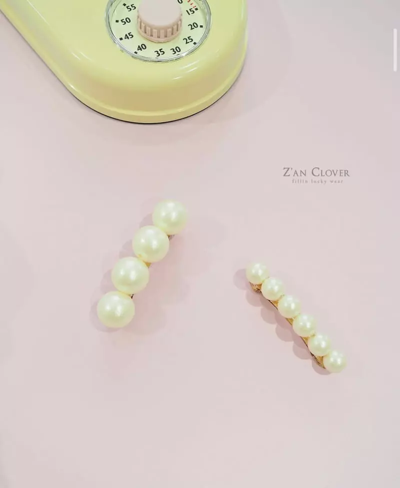 Zan Clover - Korean Children Fashion - #littlefashionista - Pearl Hairpin