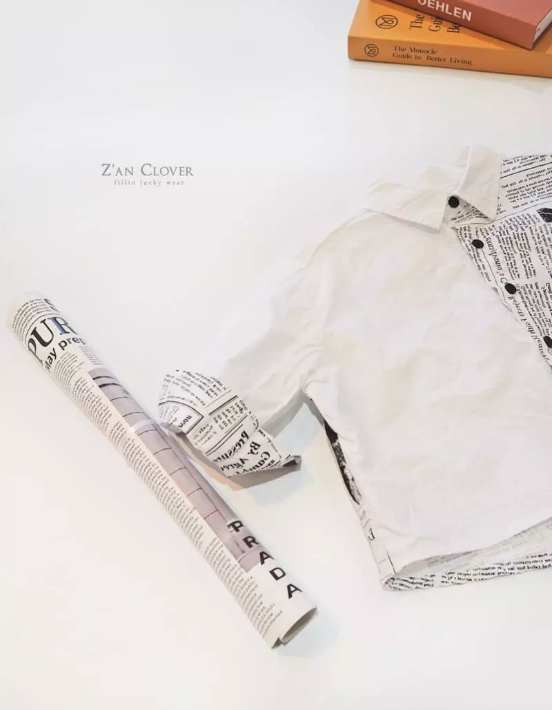 Zan Clover - Korean Children Fashion - #littlefashionista - Magazine Shirt - 7