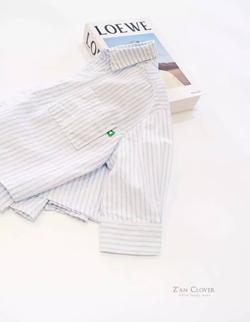 Zan Clover - Korean Children Fashion - #littlefashionista - Stripes Shirt - 6