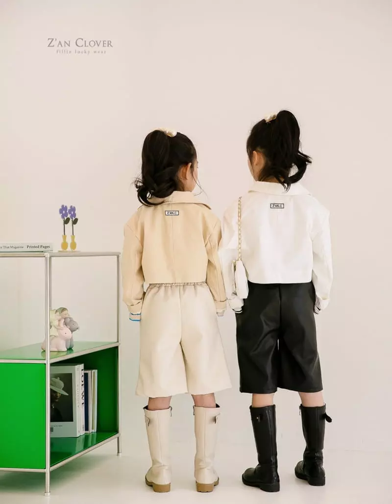 Zan Clover - Korean Children Fashion - #magicofchildhood - Leather Shorts - 11