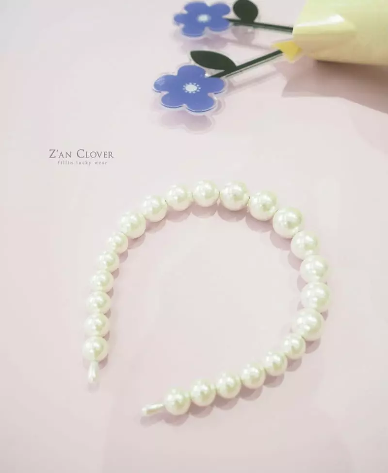 Zan Clover - Korean Children Fashion - #magicofchildhood - Pearl Hairband - 3
