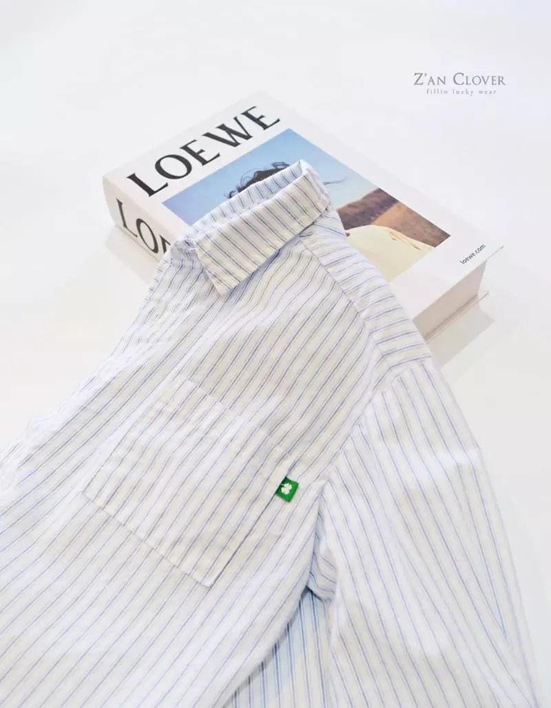 Zan Clover - Korean Children Fashion - #magicofchildhood - Stripes Shirt - 7