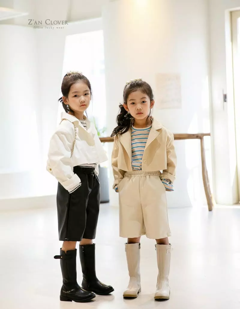 Zan Clover - Korean Children Fashion - #minifashionista - Leather Shorts - 12