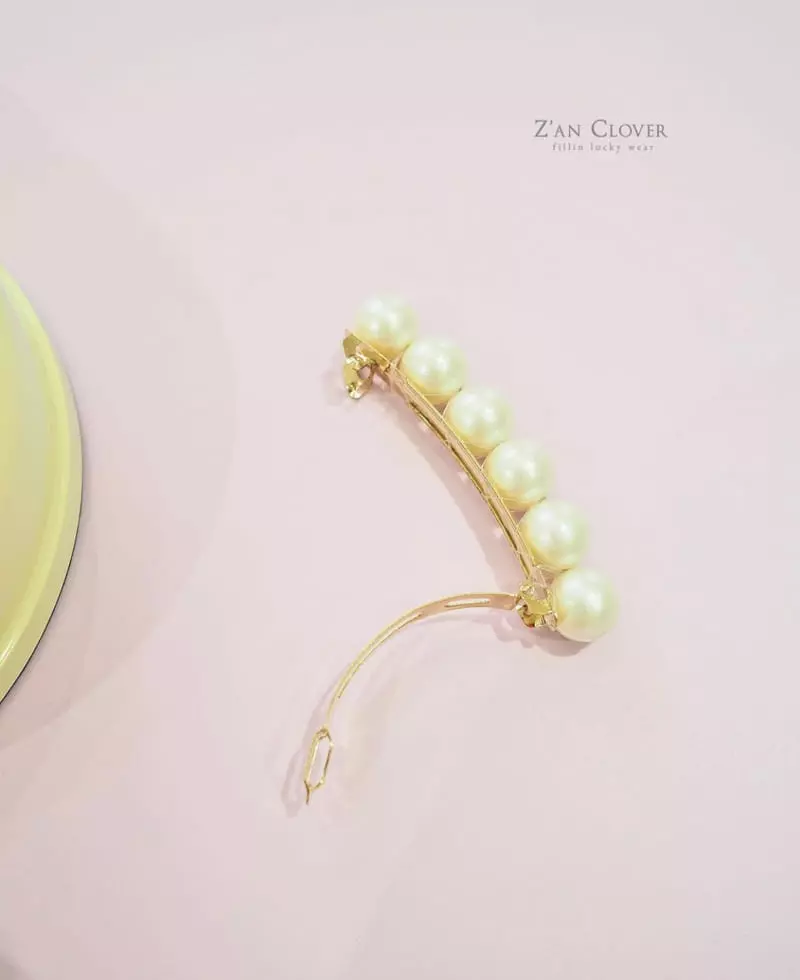 Zan Clover - Korean Children Fashion - #minifashionista - Pearl Hairpin - 3