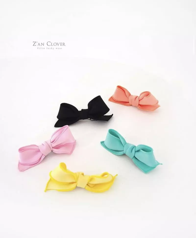 Zan Clover - Korean Children Fashion - #minifashionista - Big Ribbon Hairpin - 2