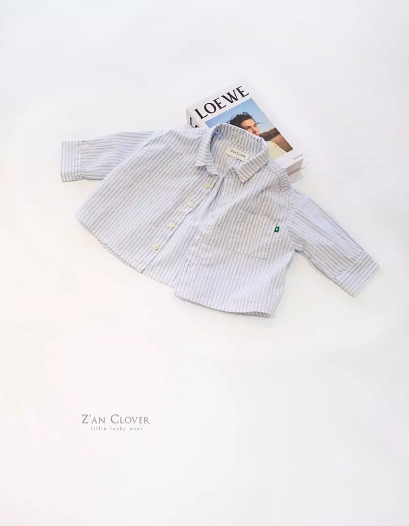 Zan Clover - Korean Children Fashion - #minifashionista - Stripes Shirt - 8