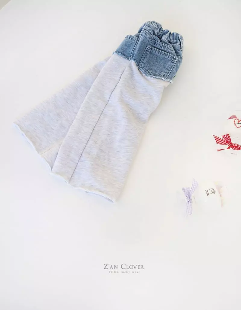 Zan Clover - Korean Children Fashion - #prettylittlegirls - Denim Pants - 5