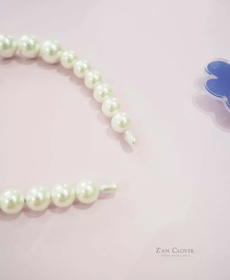 Zan Clover - Korean Children Fashion - #prettylittlegirls - Pearl Hairband - 5
