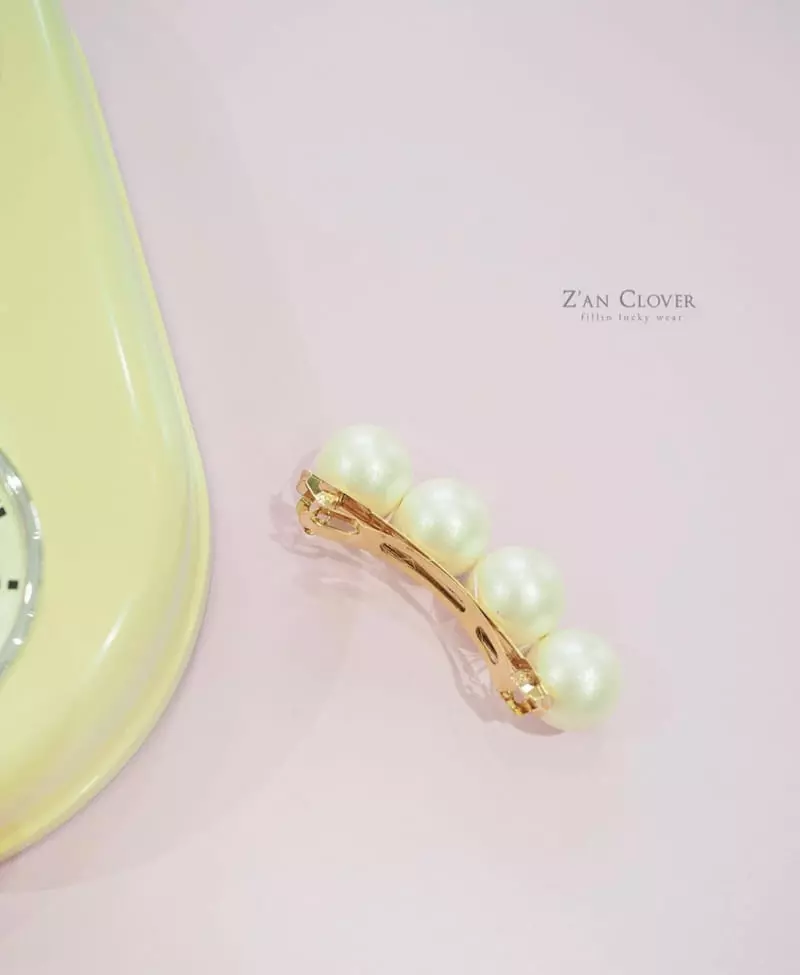 Zan Clover - Korean Children Fashion - #minifashionista - Pearl Hairpin - 4