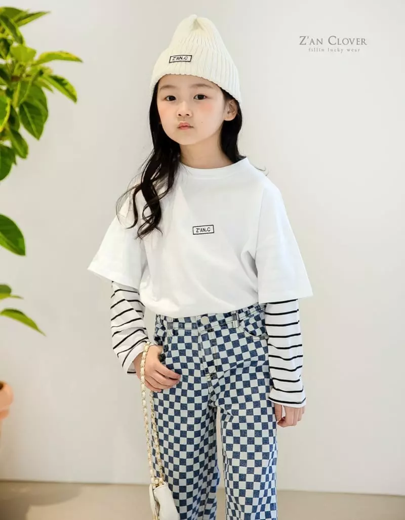 Zan Clover - Korean Children Fashion - #stylishchildhood - Checker Jeans - 6