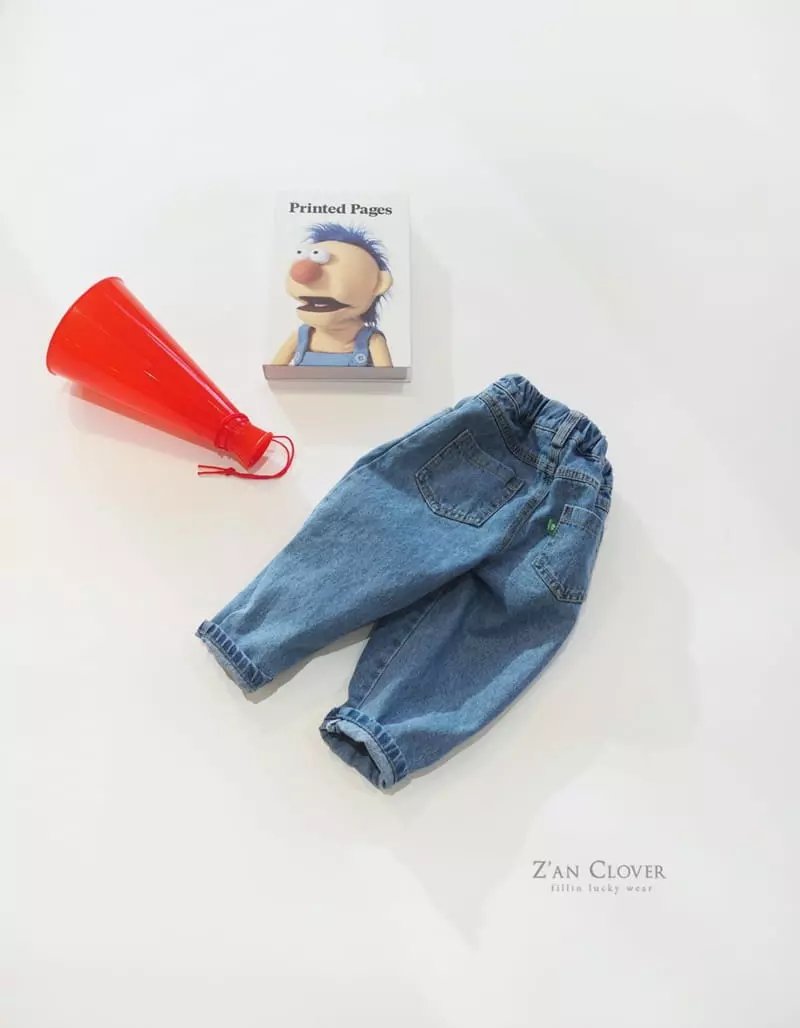 Zan Clover - Korean Children Fashion - #toddlerclothing - Semi Baggy Jeans - 4