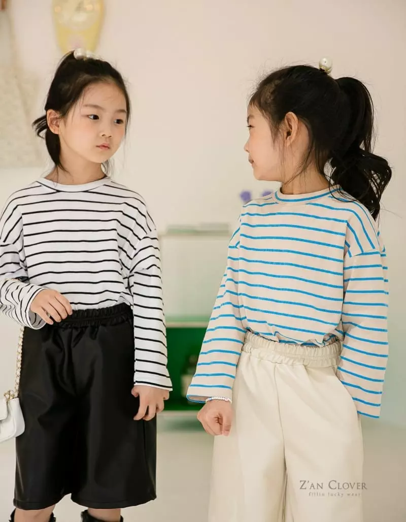 Zan Clover - Korean Children Fashion - #toddlerclothing - Strips Tee - 4