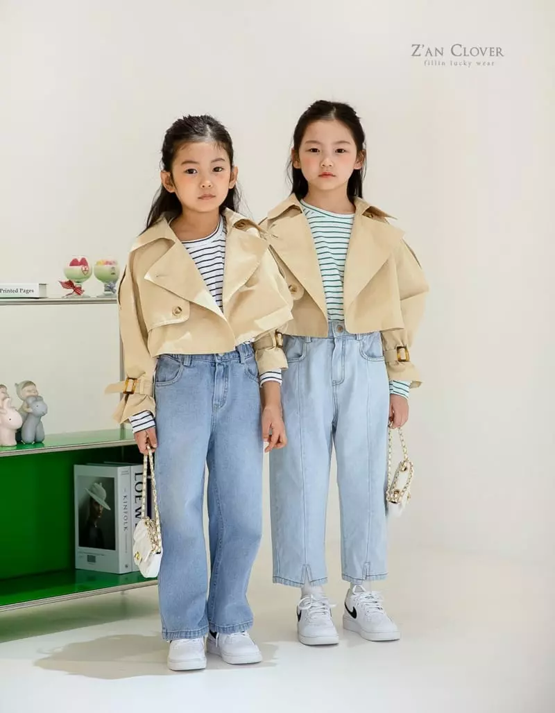 Zan Clover - Korean Children Fashion - #todddlerfashion - Straight Jeans - 3