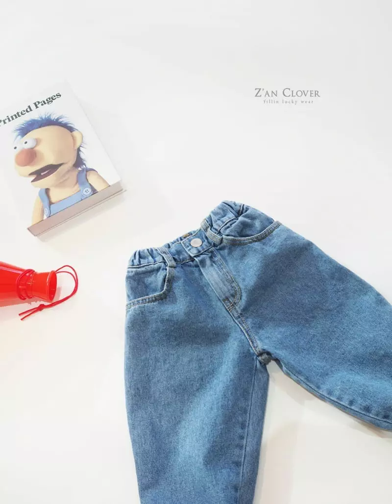 Zan Clover - Korean Children Fashion - #todddlerfashion - Semi Baggy Jeans - 2