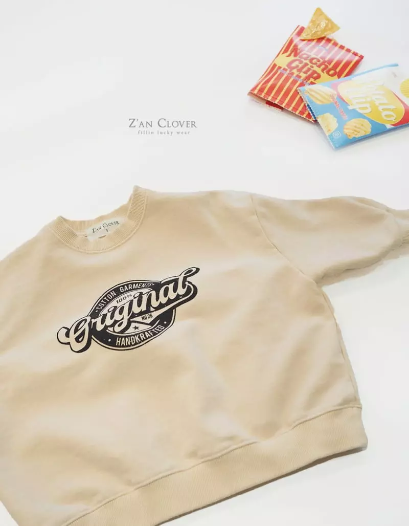 Zan Clover - Korean Children Fashion - #todddlerfashion - Vintage Sweatshirt - 7