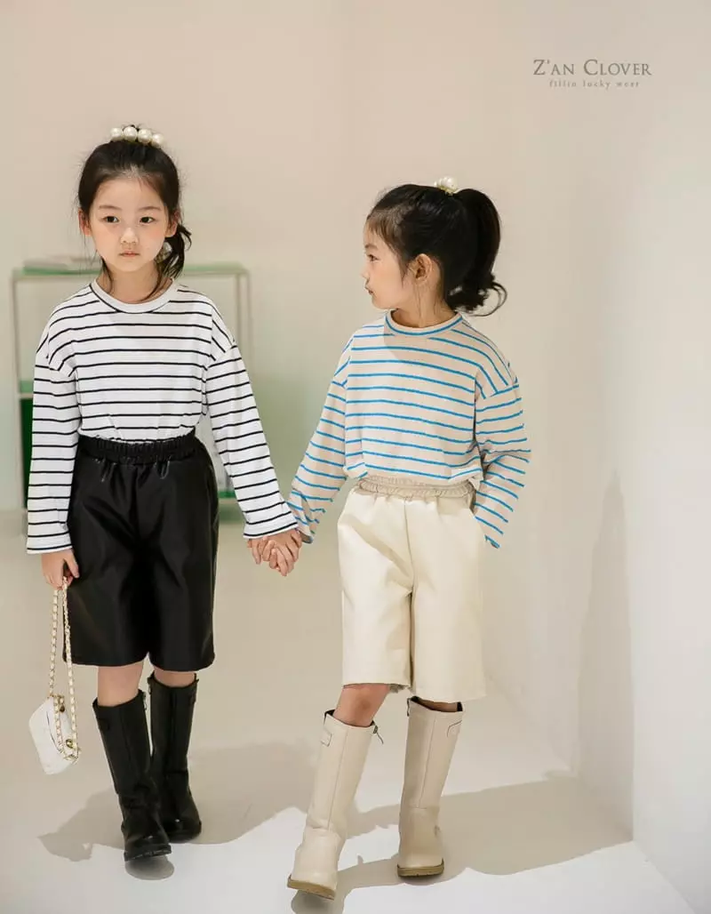 Zan Clover - Korean Children Fashion - #todddlerfashion - Strips Tee - 2