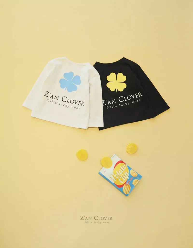 Zan Clover - Korean Children Fashion - #todddlerfashion - Clover Tee