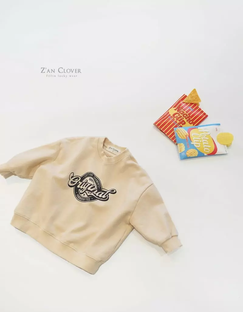 Zan Clover - Korean Children Fashion - #toddlerclothing - Vintage Sweatshirt - 8