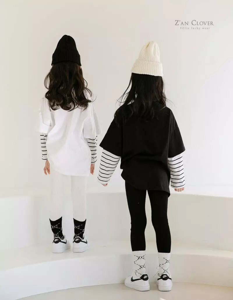 Zan Clover - Korean Children Fashion - #toddlerclothing - Layered Tee - 5