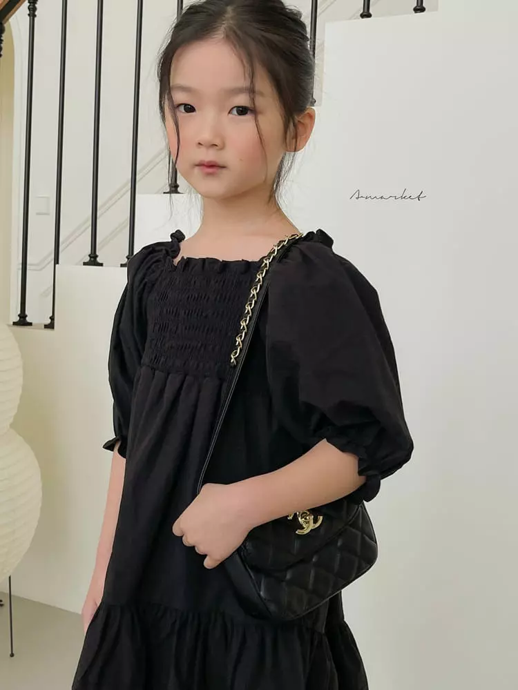 a-Market - Korean Children Fashion - #Kfashion4kids - Smocked One-piece - 12