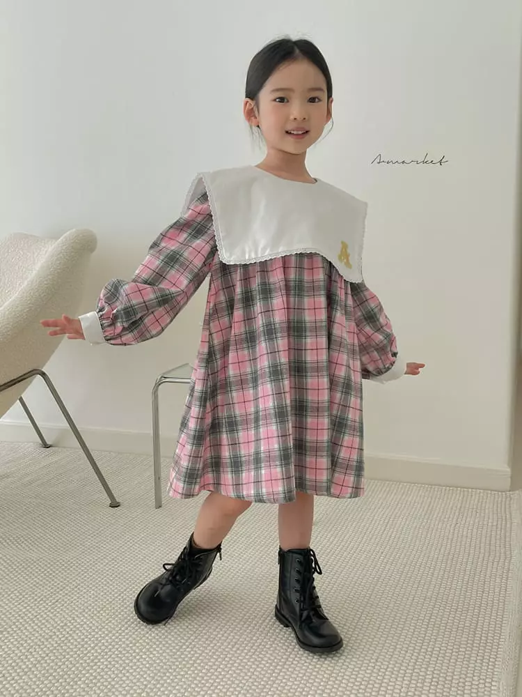 a-Market - Korean Children Fashion - #childrensboutique - Big Collar One-piece - 6