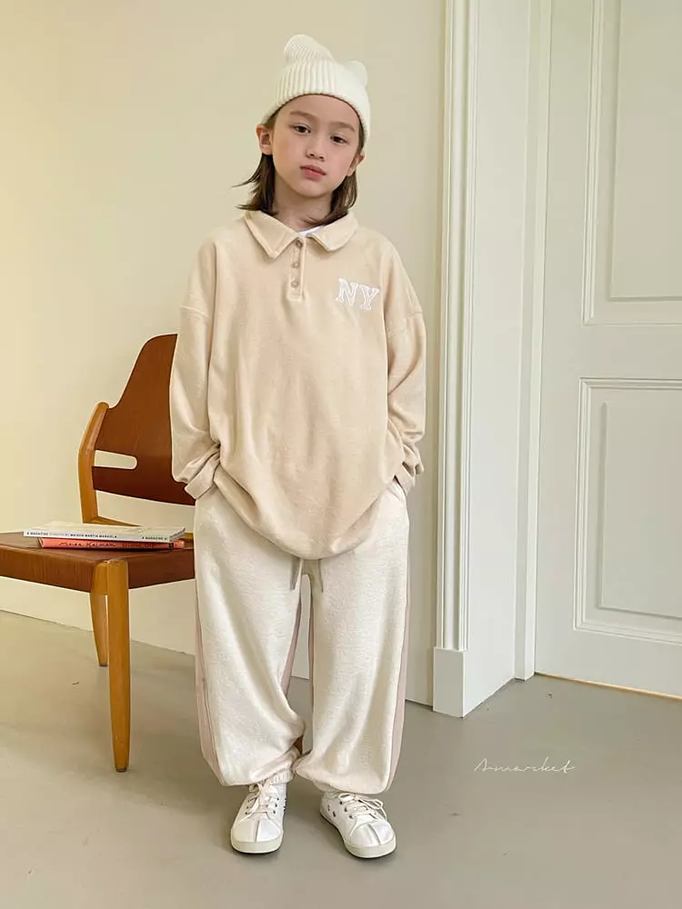 a-Market - Korean Children Fashion - #discoveringself - Terry Collar Tee - 7