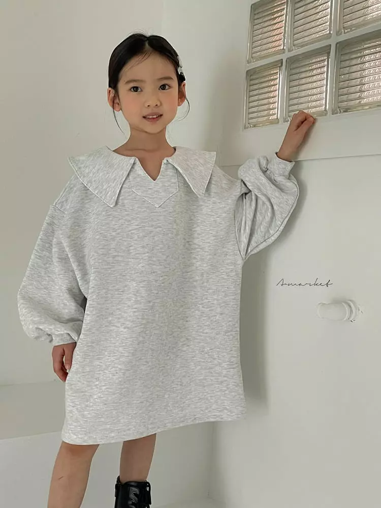 a-Market - Korean Children Fashion - #fashionkids - Collar One-piece - 5