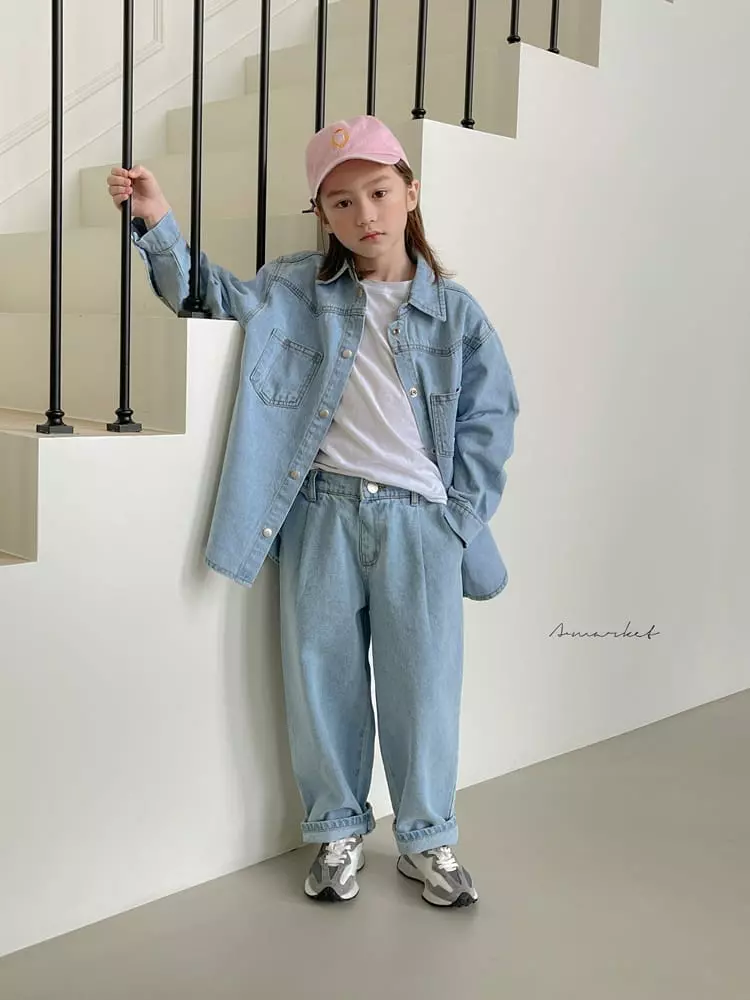 a-Market - Korean Children Fashion - #kidsshorts - Pintuck Jeans - 4