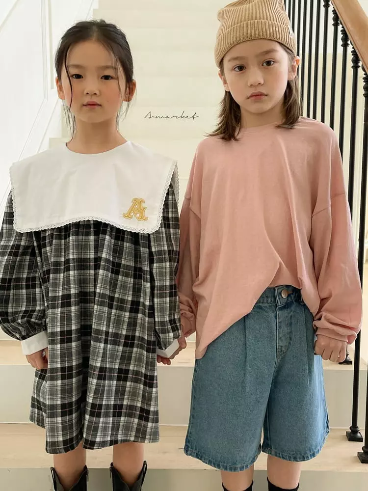 a-Market - Korean Children Fashion - #kidzfashiontrend - Big Collar One-piece - 12
