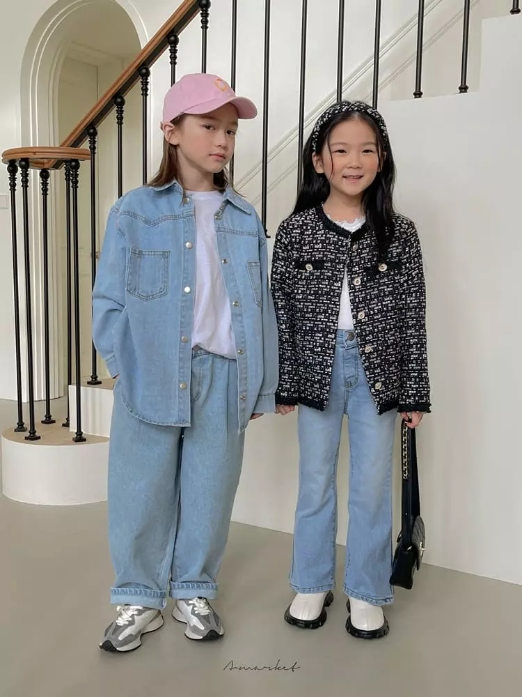 a-Market - Korean Children Fashion - #kidzfashiontrend - Pintuck Jeans - 5