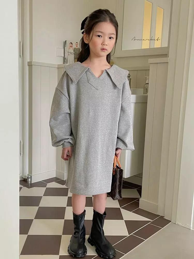 a-Market - Korean Children Fashion - #littlefashionista - Collar One-piece - 10