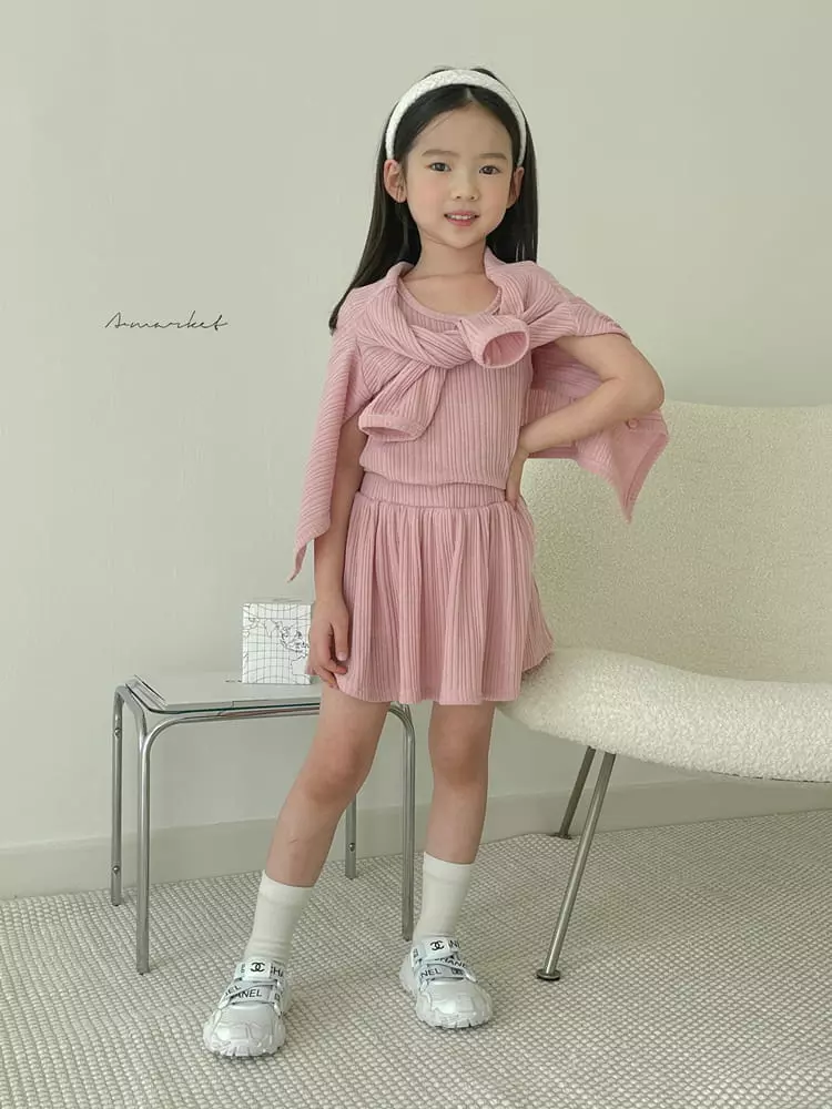 a-Market - Korean Children Fashion - #magicofchildhood - Rib Sleeveless Tee - 3