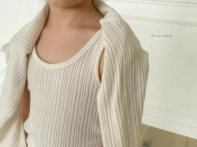 a-Market - Korean Children Fashion - #prettylittlegirls - Rib Sleeveless Tee - 5